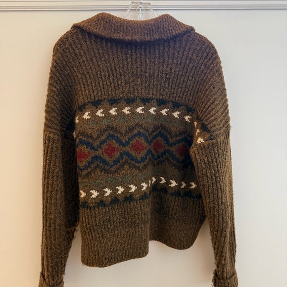 Granola girl patterned sweater sz S - Picture 2 of 3